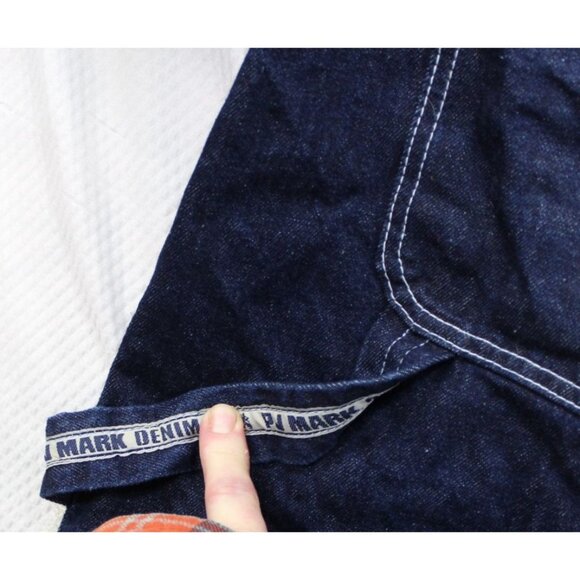 PJ Mark Denim Shirt XL 100% Cotton Mens Long Sleeve Button-Up Casual Workwear - Picture 6 of 11